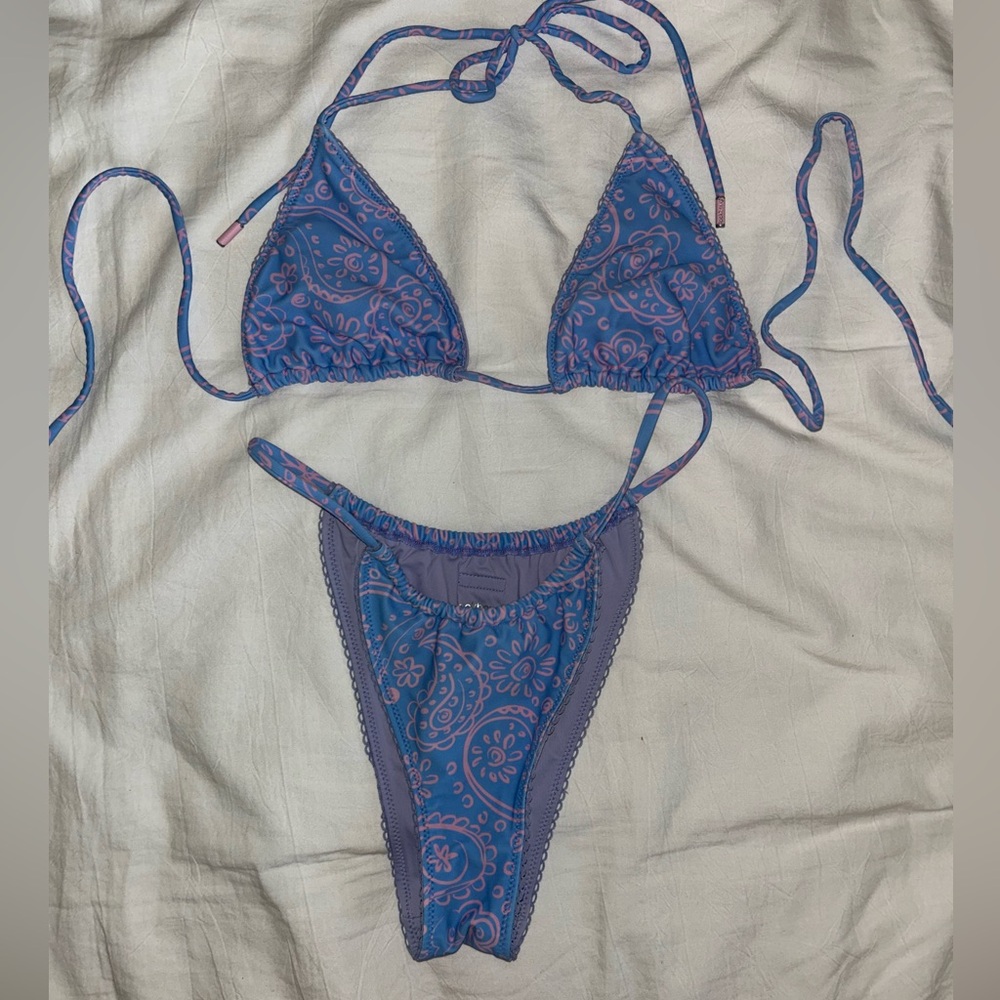 Blackbough Blue and Pink Bikini Set